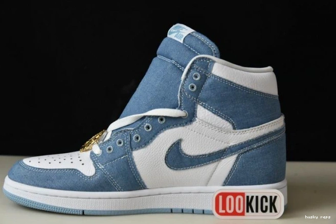 Cheap Husky 1 High DM9036-104 Denim Jordan OG Air WMNS 0708